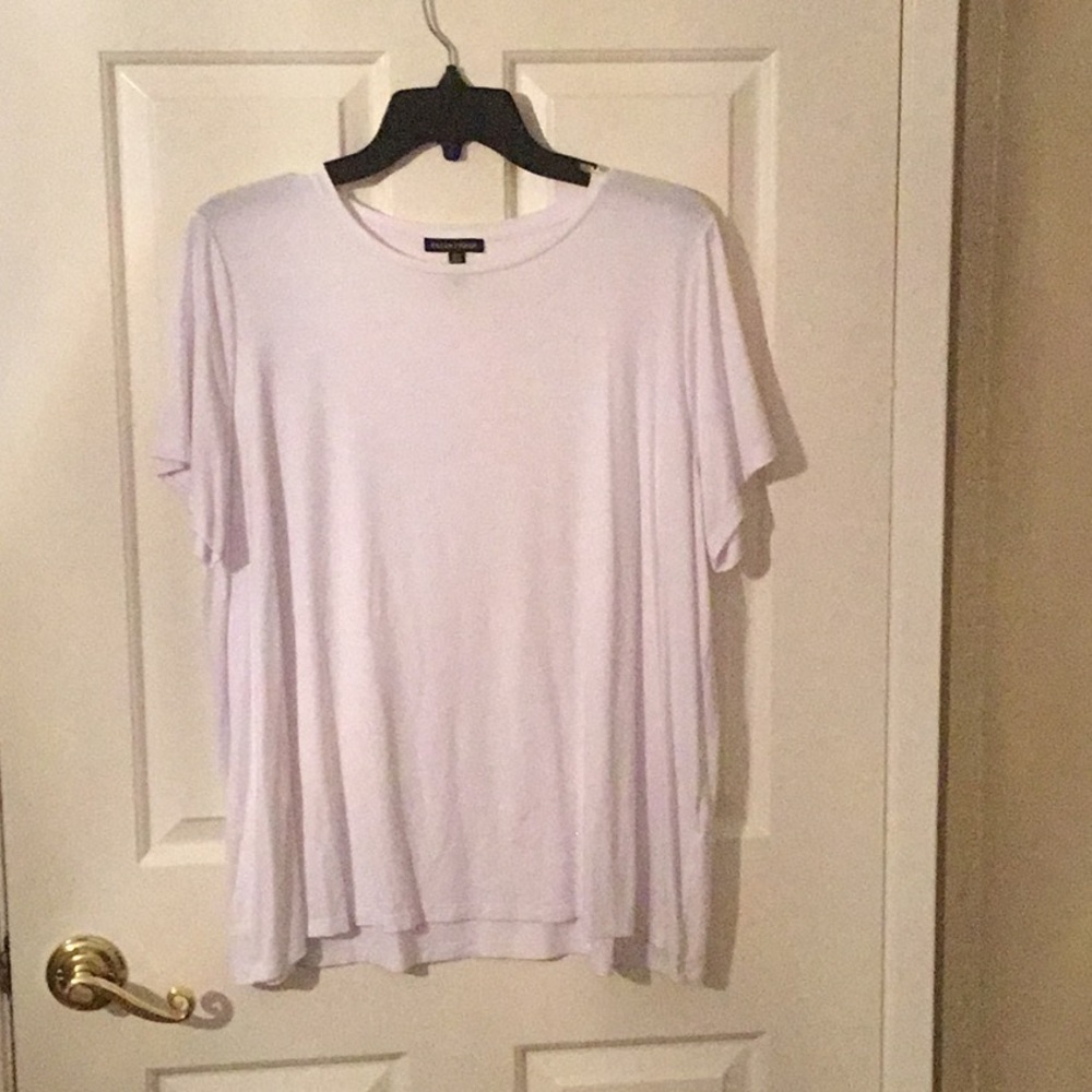 EILEEN FISHER Relaxed Sort-Sleeve Shirt